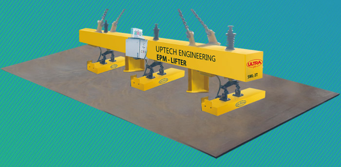 Electro Permanent Magnetic Lifters, Permanent Magnetic Lifters, Single Raw EPM Lifter System